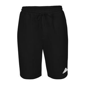 Black shorts with white bricks logo
