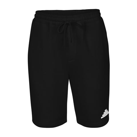 Black shorts with white bricks logo