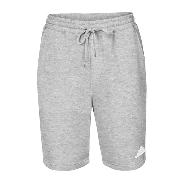 Grey shorts with white bricks logo