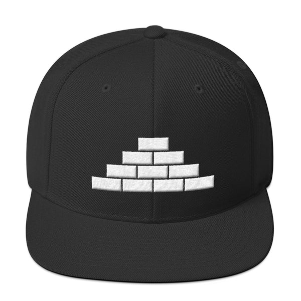 Black cap with white build daily brick by brick logo