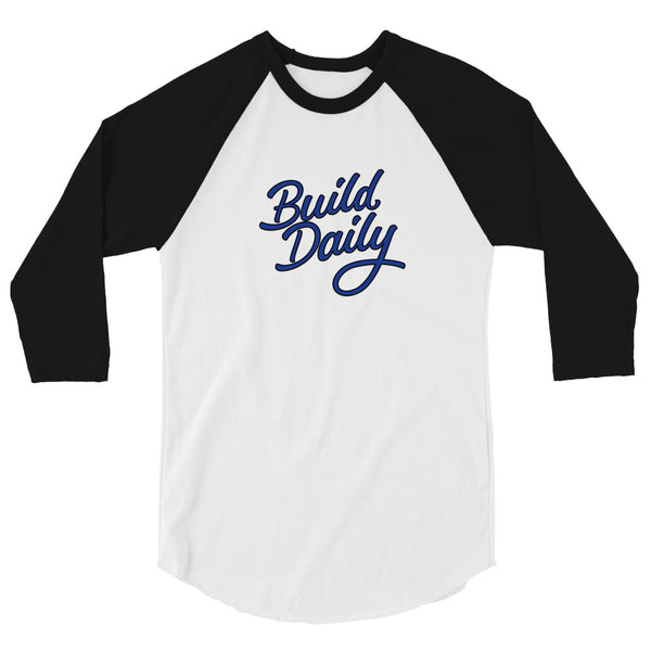 Build Daily Big Signature Raglan Baseball T-Shirt