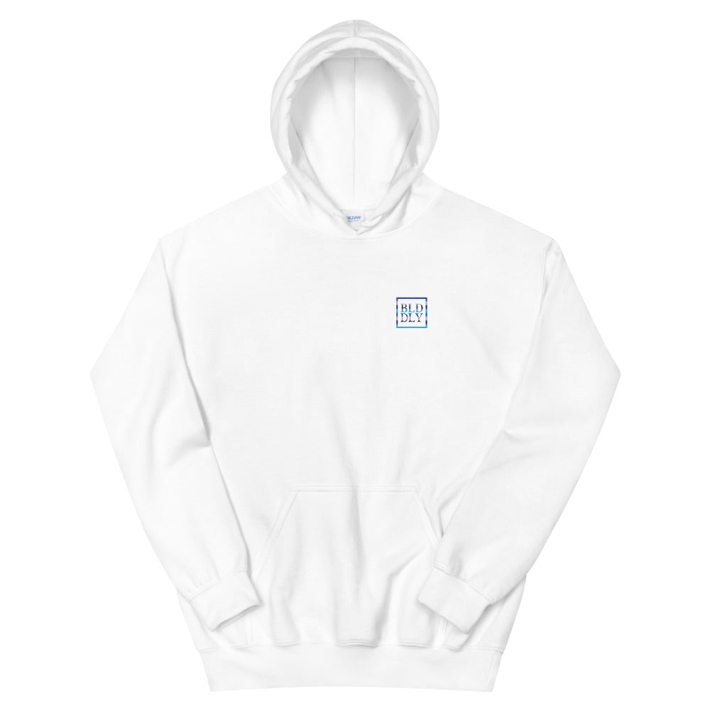 Build Daily Color Striped Monogram Hoodie